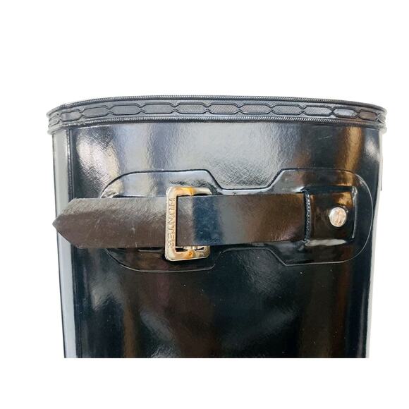 Hunter Original Tall Gloss Rain Boots Black Womens Size 10 Rubber - Picture 2 of 7